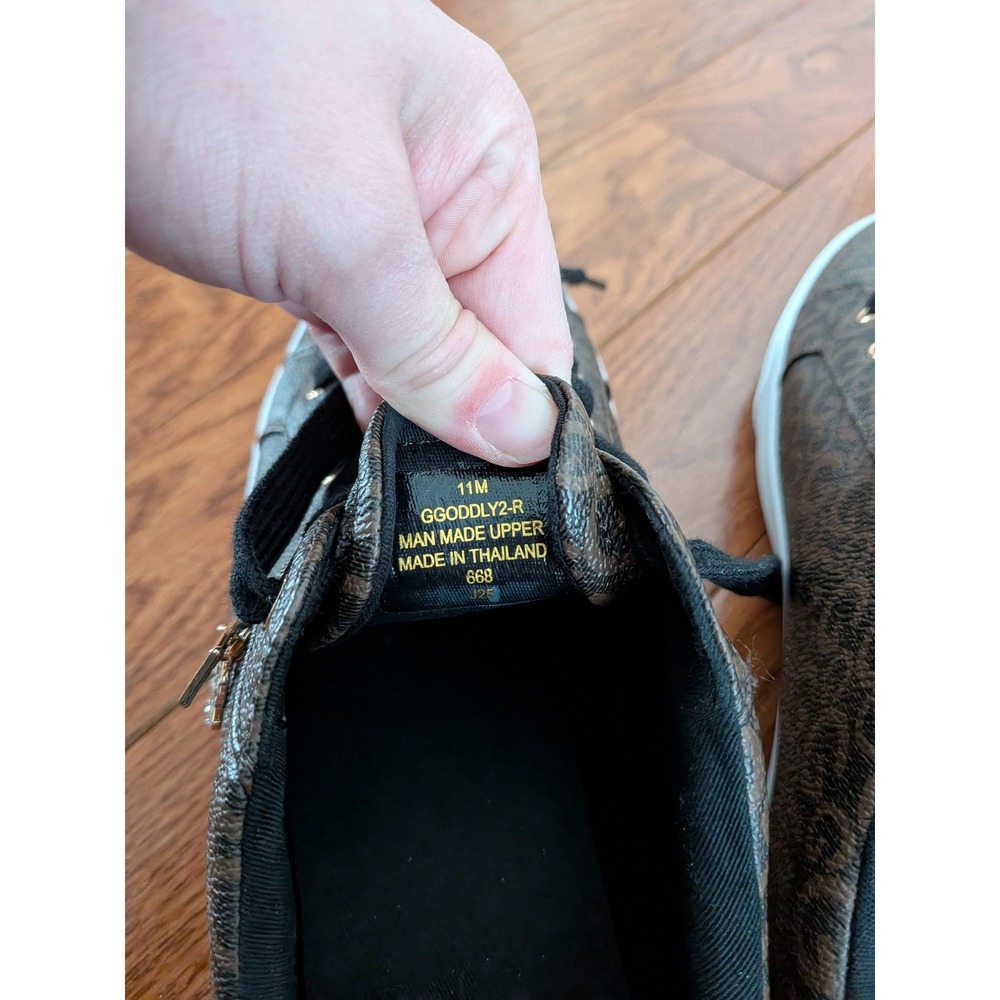 CBG Los Angeles Women's GGODLY2-R Brown Monogram Sneakers Size 11M - Picture 3 of 7